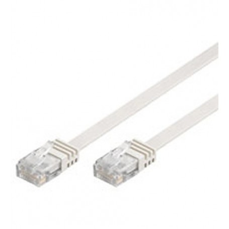 Goobay Cat5e Flat 5-050 0.50m cavo di rete Bianco 0,5 m (93357)