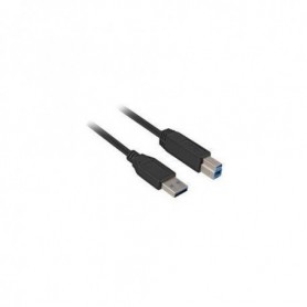 Sharkoon 1m, USB3.0-A/USB3.0-B cavo USB USB 3.2 Gen 1 (3.1 Gen 1) USB A USB B Nero (4044951015634)