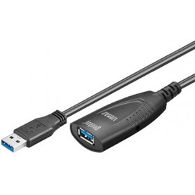 Goobay 5m USB 3.0 cavo USB USB 3.2 Gen 1 (3.1 Gen 1) USB A Nero (95727)
