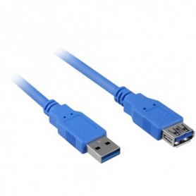 Sharkoon USB 3.0 MF cavo USB 2 m Blu (4044951010882)