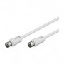 Goobay Coaxial cable, 10m cavo coassiale Bianco (11514)