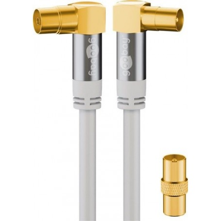 Wentronic 70422 cavo coassiale 5 m Bianco (70422)