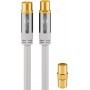Wentronic 70319 cavo coassiale 5 m Bianco (70319)