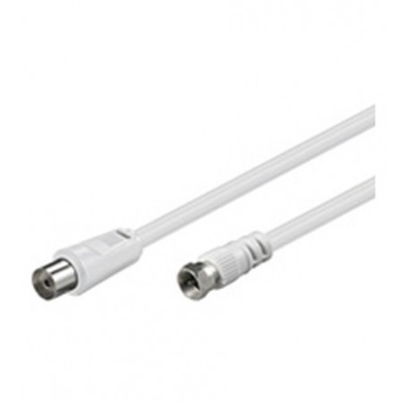 Goobay AKFC 250 2.5m cavo coassiale 2,5 m SAT Bianco (11830)