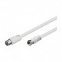 Goobay AKFC 250 2.5m cavo coassiale 2,5 m SAT Bianco (11830)
