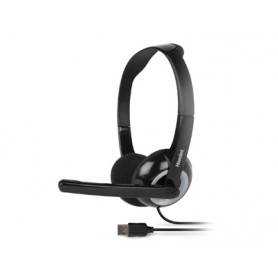 Hamlet Smart Headset cuffia per computer con microfono e connessione usb (HHEADMUS)