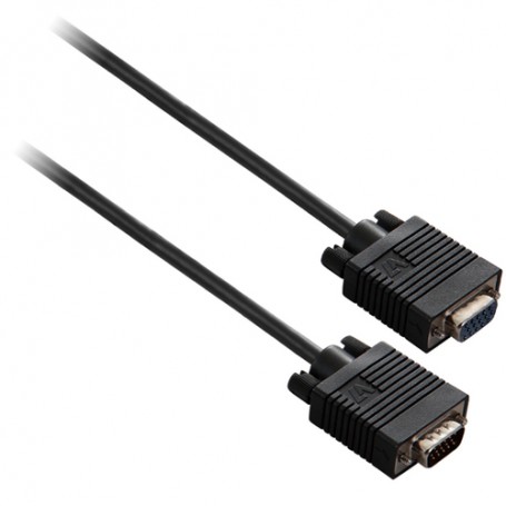 V7 Cavo prolunga video nero da VGA femmina a VGA maschio 3m 10ft (V7E2VGAXT-03M-BK)