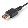 StarTech.com Cavo di ricarica USB C sicuro da 1 m - Cavo di sola alimentazione da USB-A a USB type C con blocco dat (USBSCHAC1M)