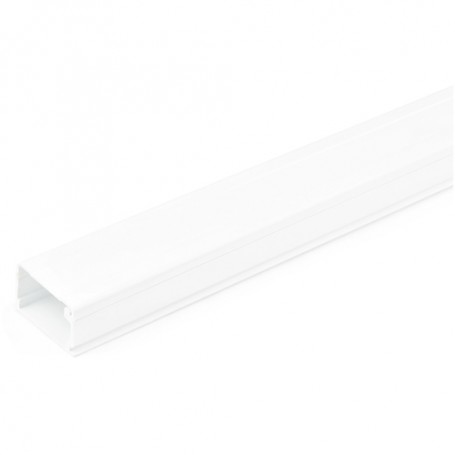 StarTech.com Canalina per la gestione dei cavi solida con nastro adesivo e coperchio, 29 mm P x 20mm H - 1,8m L , c (CBMOWD3220)