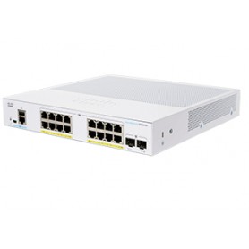 Cisco CBS350-16P-E-2G-EU switch di rete Gestito L2/L3 Gigabit Ethernet (10/100/1000) Argento (CBS350-16P-E-2G-EU)