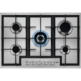 AEG HGB75400SM Acciaio inossidabile Da incasso 75 cm Gas 5 Fornello(i) (949630992)