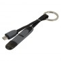 Atlantis Land P019-RC-MLMM cavo USB Micro-USB B Micro-USB B/Lightning Nero, Grigio (P019-RC-MLMM)