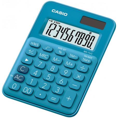 Casio MS-7UC calcolatrice Desktop Calcolatrice con display Blu (MS-7UC-BU)