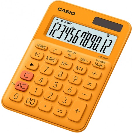 Casio MS-20UC-RG calcolatrice Desktop Calcolatrice di base Arancione (MS-20UC-RG)