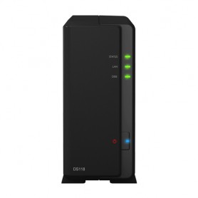 Synology DiskStation DS118 server NAS e di archiviazione Compatta Collegamento ethernet LAN Nero RTD1296 (DS118)
