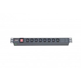 ITRack 309146 unità di distribuzione dell'energia (PDU) 8 presa(e) AC 1U Nero (309146)