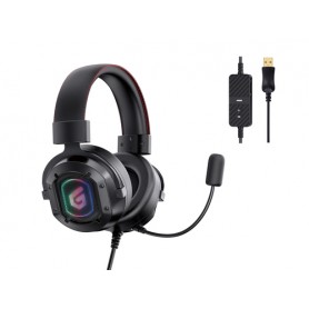 Conceptronic ATHAN02B cuffia e auricolare Cablato A Padiglione Giocare USB tipo A Nero (ATHAN02B)