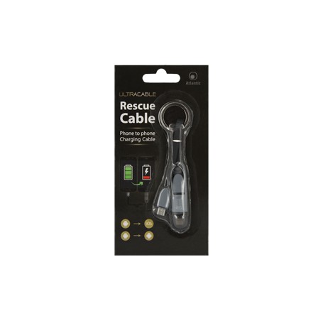 Atlantis Land P019-RC-MLMM cavo USB Micro-USB B Micro-USB B/Lightning Nero, Grigio (P019-RC-MLMM)