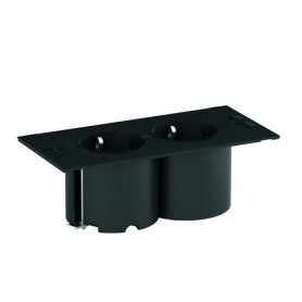 Bachmann DUE presa energia Tipo F Nero (929.010)