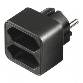 Goobay NK 002 adattatore per presa di corrente Tipo C (Europlug) Nero (51002)