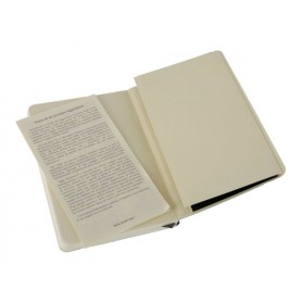 Moleskine Taccuino classico copertina morbida pagine bianche nero (QP613)