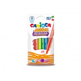 Carioca Neon marcatore Fine/Medio Multicolore 8 pz (42785)