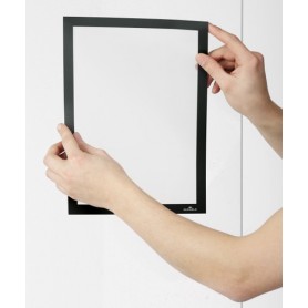 Durable 484101 cornice magnetica A4 Nero (4841-01)