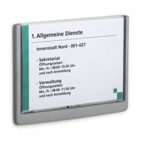 Durable 486637 stand informativo e supporto per brochure Supporto per segnale A5 Plastica Grafite (4866-37)