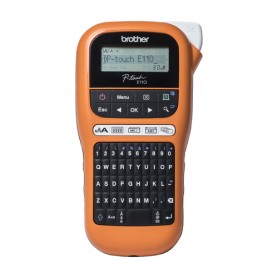 Brother PT-E110VP stampante per etichette (CD) Termica diretta A colori 180 x 180 DPI TZe QWERTY (PT-E110VP)