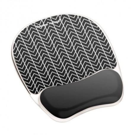 Fellowes 9653401 tappetino per mouse Nero, Bianco (9653401)