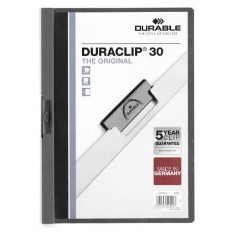 Durable 220057 cartella PVC Antracite, Grigio A4 (2200-57)