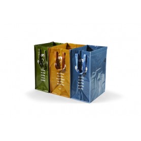 Perfetto 0468D cestino per rifiuti Rettangolare Blu, Verde, Giallo (0468D)