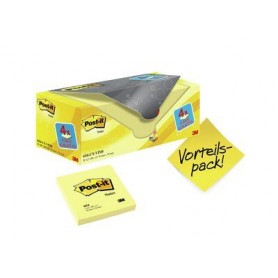 3M 654Y-20 pouch autoadesiva Quadrato Giallo 100 fogli (81563)