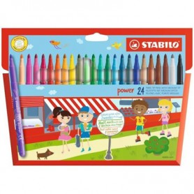STABILO Power marcatore Medio Multicolore 24 pz (280/24-01)