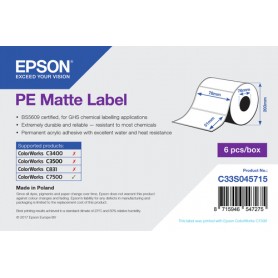 Epson PE Matte Label - Die-cut Roll: 76mm x 51mm, 2310 labels (C33S045715)
