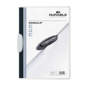 Durable Swingclip cartellina con fermafoglio Polipropilene (PP) Bianco (2260-02SING)