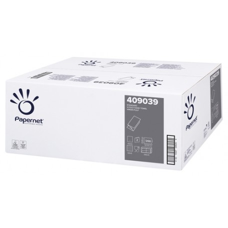 Papernet 409039 asciugamano di carta 266 fogli Cellulosa Bianco (409039)