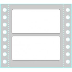 Tico TAB1-0723 etichetta autoadesiva Rettangolo Permanente Bianco 4000 pz (TAB1-0723)