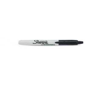 Sharpie Fine Retractable marcatore permanente Punta sottile Nero (S0810840)