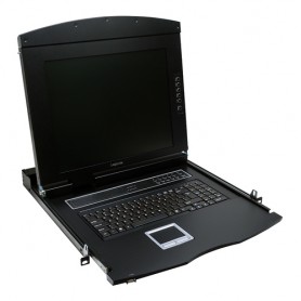 LogiLink LC702GE console a rack 43,2 cm (17") 1280 x 1024 Pixel Metallo Nero 1U (LC702GE)