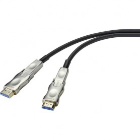SpeaKa Professional SP-9538584 cavo HDMI 50 m HDMI tipo D (Micro) Argento, Nero (SP-9538584)