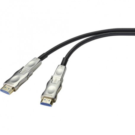 SpeaKa Professional SP-9538584 cavo HDMI 50 m HDMI tipo D (Micro) Argento, Nero (SP-9538584)