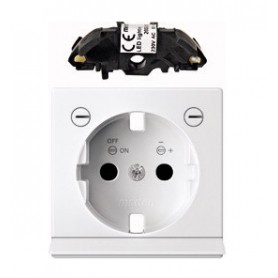 Merten MEG2335-0319 presa energia CEE 7/3 Bianco (MEG2335-0319)