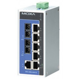 Moxa EDS-208A-MM-ST-T switch di rete Non gestito (EDS-208A-MM-ST-T)