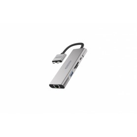 Sitecom CN-411 replicatore di porte e docking station per notebook Cablato USB 3.2 Gen 1 (3.1 Gen 1) Type-C Argento (CN-411)
