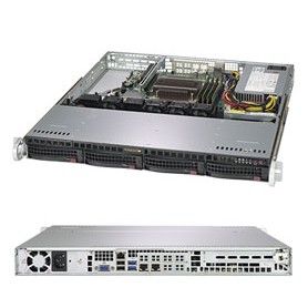 Supermicro 5019C-M Intel C246 LGA 1151 (Presa H4) Rack (1U) Nero (SYS-5019C-M)