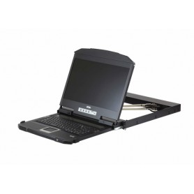 ATEN CL3800NW console a rack 47 cm (18.5") 1920 x 1080 Pixel Metallo, Plastica Nero (CL3800NW-ATA-2X-K06/GG)