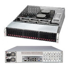 Supermicro 2027R-E1CR24N Intel® C602 LGA 2011 (Socket R) Armadio (2U) Nero (SSG-2027R-E1CR24N)
