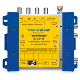TechniSat TechniRouter 5/2x4 Blu, Giallo (0000/3292)