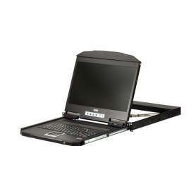 ATEN CL3700NW console a rack 47 cm (18.5") 1920 x 1080 Pixel Metallo, Plastica Nero 1U (CL3700NW-UK)